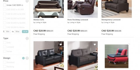 wayfair canada furniture price error