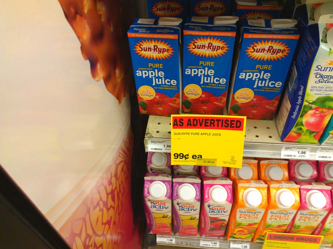 apple juice sunrype sale