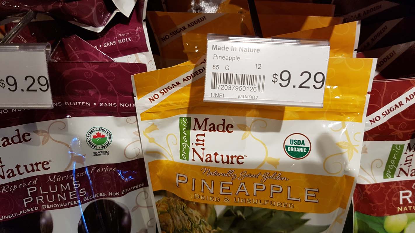 Dried pineapple price