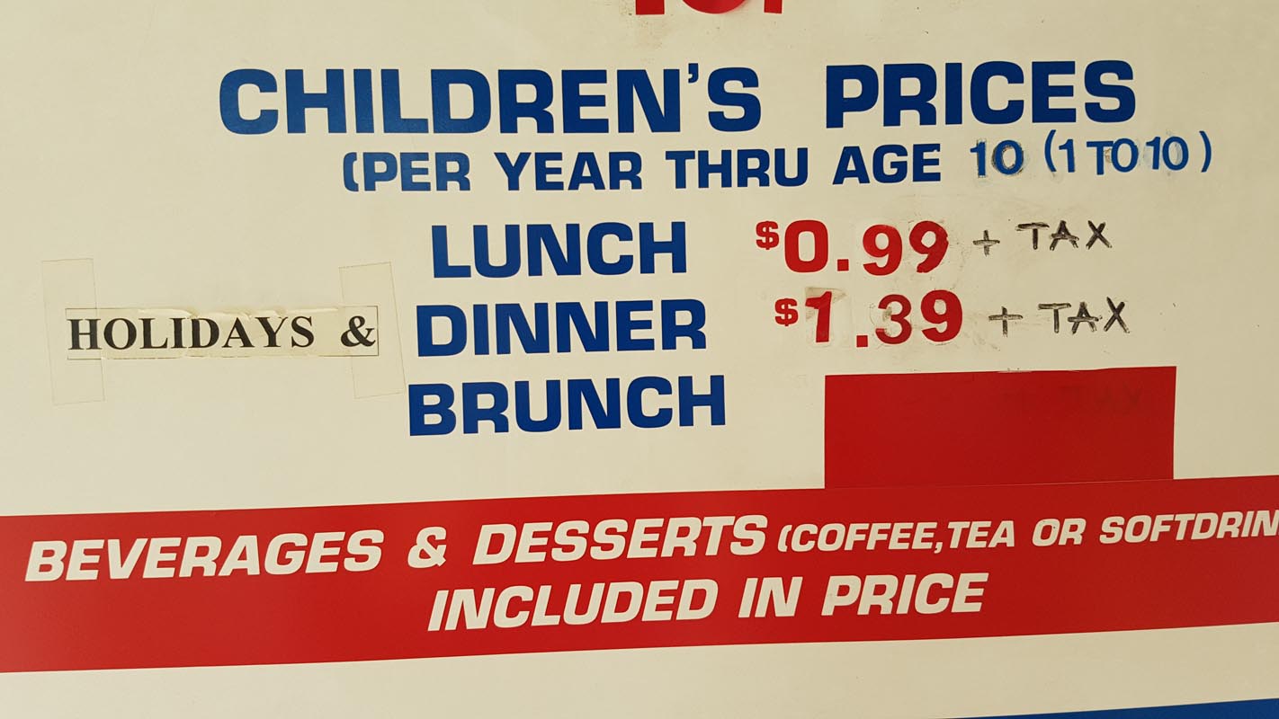 kids buffet uncle willy's price BC