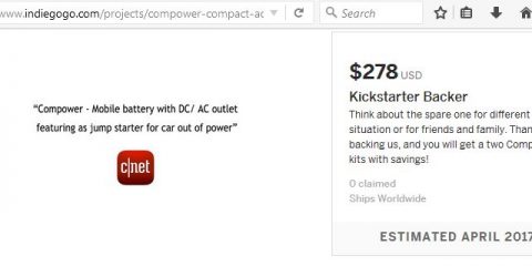 kickstarter indiegogo compower