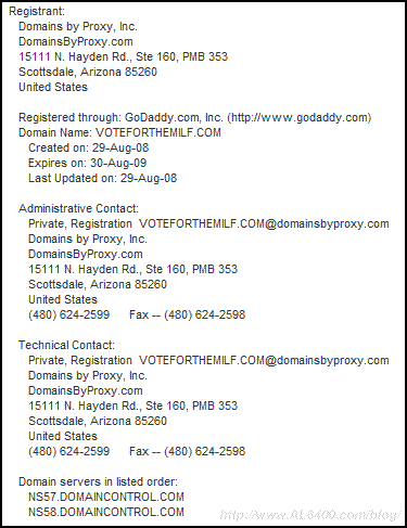 domain whois